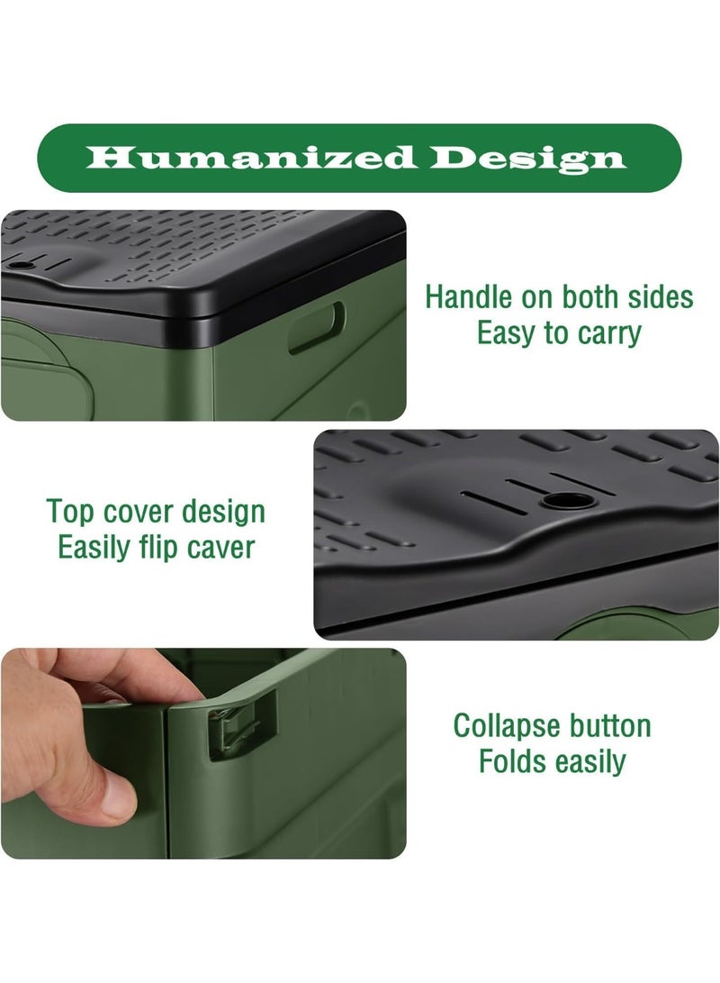 AoMige Portable Folding Camping Toilet,Vehicle-Mounted Emergency Potty with Lid,Waterproof Outdoor Commode Travel Commode with 12 Biodegradable Bags for Camping Hiking Long Distance Travel Traffic Jams - Image 2
